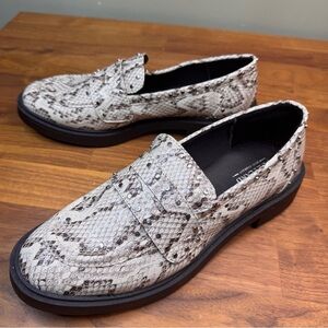 Portland Boot Company Snakeskin Loafer Chunky Sole 9